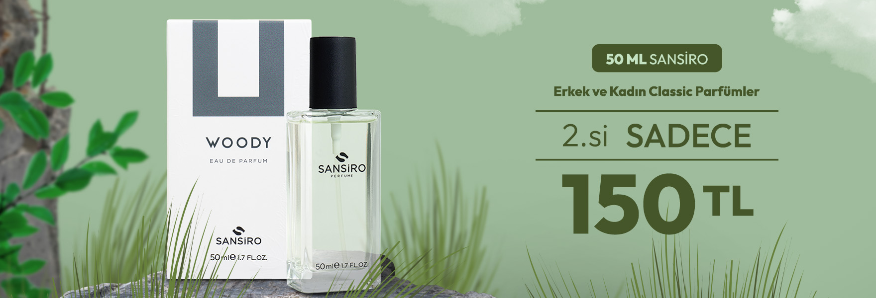 50ml Sansiro Classic Parfümlerde 2.Ürün Sadece 150 TL