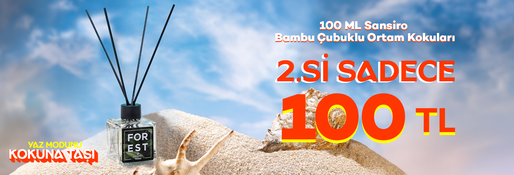 Bambu Çubuklu Ortam Kokularında 2.Ürün Sadece 100 TL