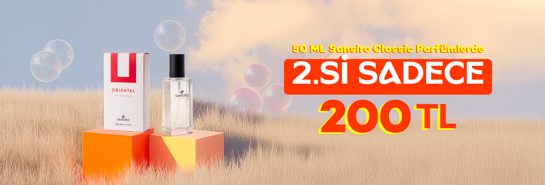 Sansiro Classic 50ml Parfümlerde 2.Ürün Sadece 200 TL