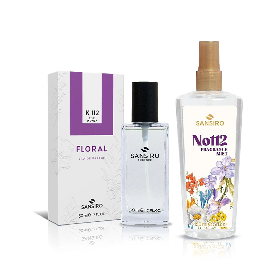 Sansiro K-112 Kadın Parfüm 50ml Edp+ No: 112 Kadın Fragrance Mist 150ml