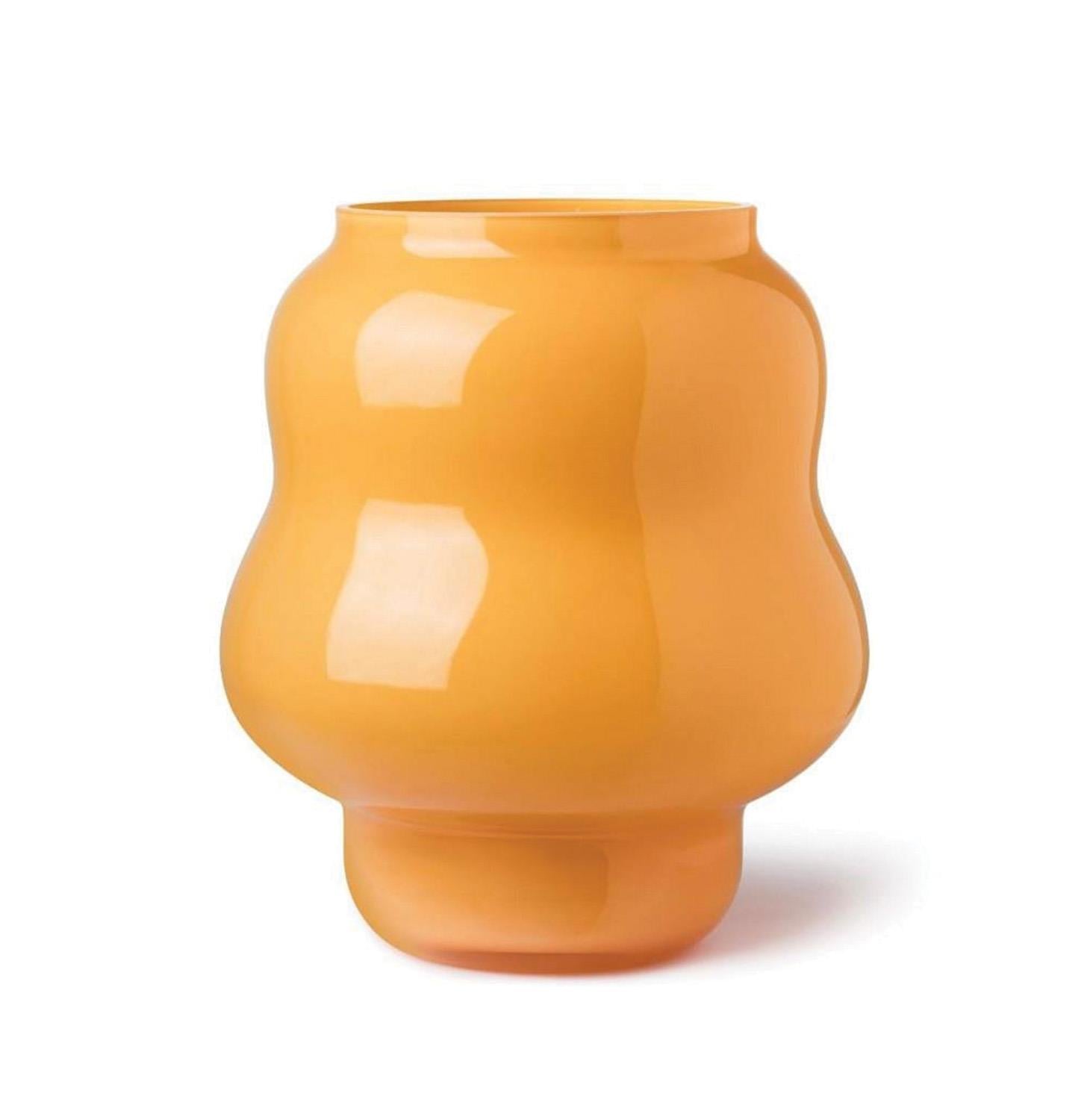 ABHİKA - ABHIKA VASE YURI CURVY BIG OCHER