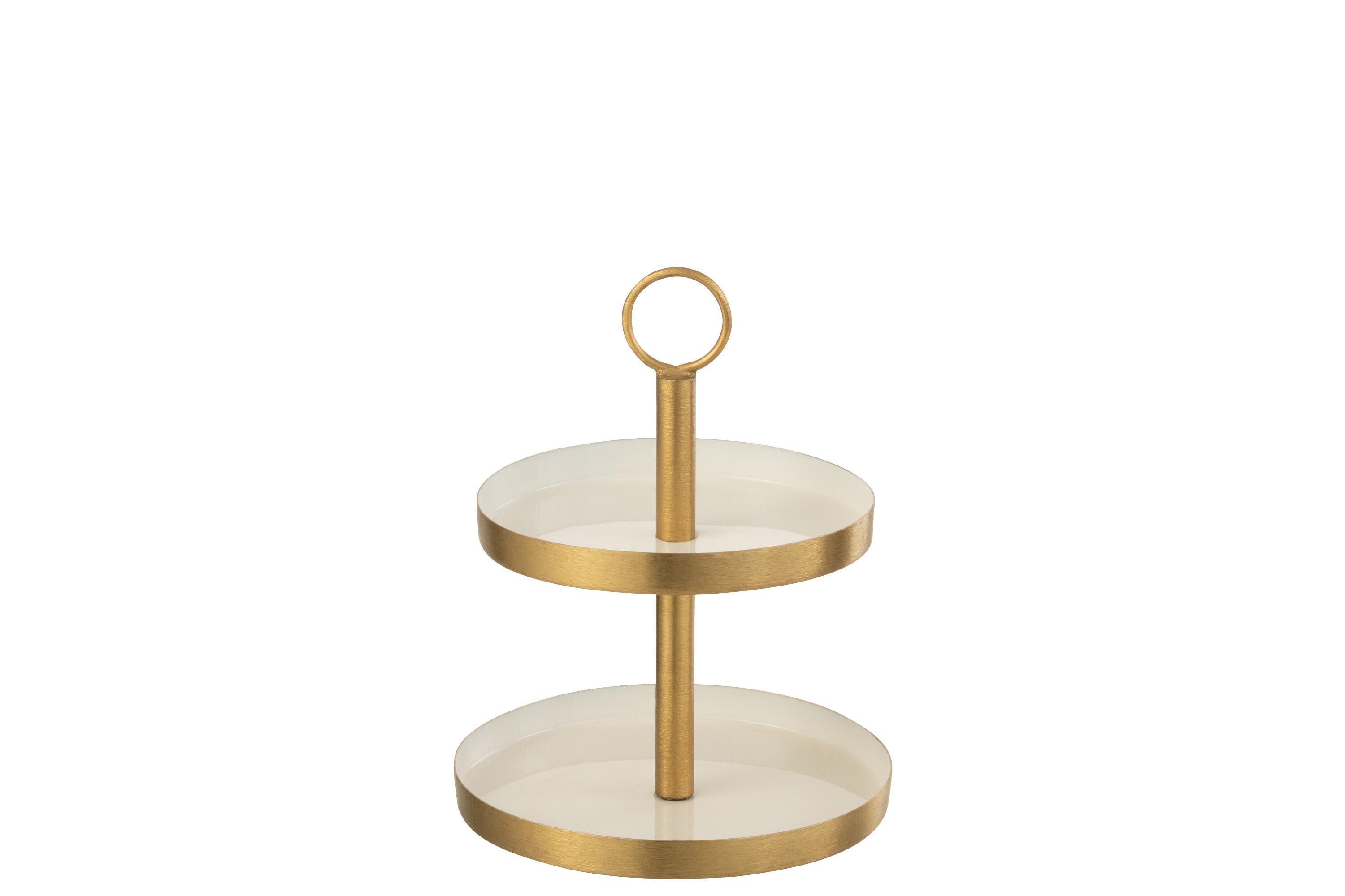 JOLIPA - Jolipa Cake Stand White/Gold