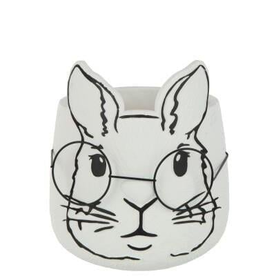 JOLIPA - Jolipa Flowerpot Rabbit Cement White X large