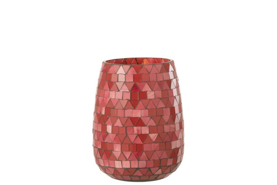 JOLIPA - Jolipa Hurricane Mosaic Triangle Mosaic  Glass Red Pink Medium