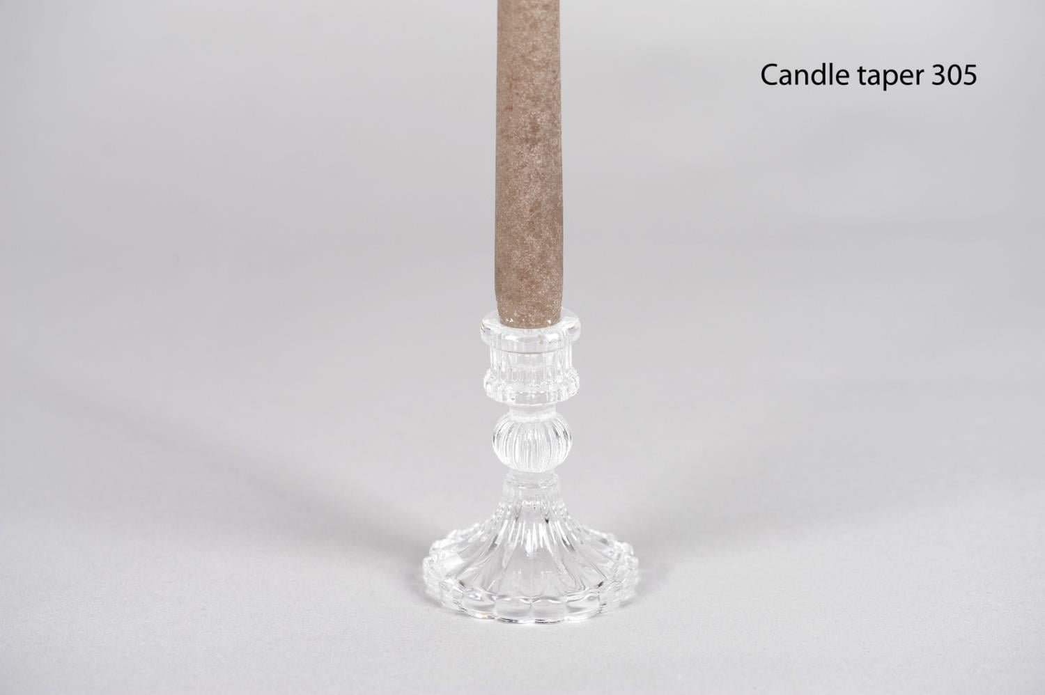 RASTELI - Rasteli Crinole Glass  Taper Holder 