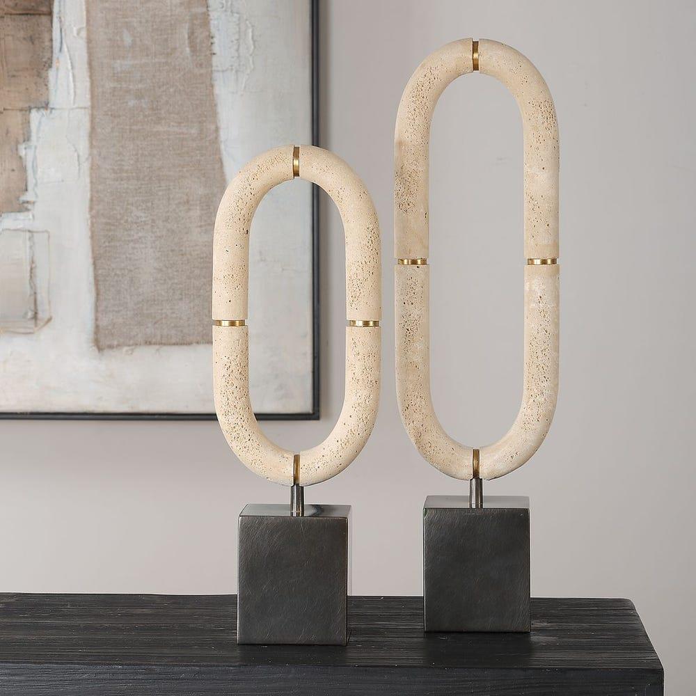 Uttermost - Uttermost Oval Füzyon Heykel Set 2