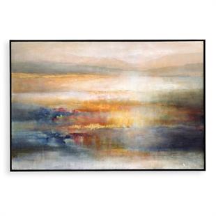 Uttermost - Uttermost Seafering Dusk Hand Painted Canvas Tablo