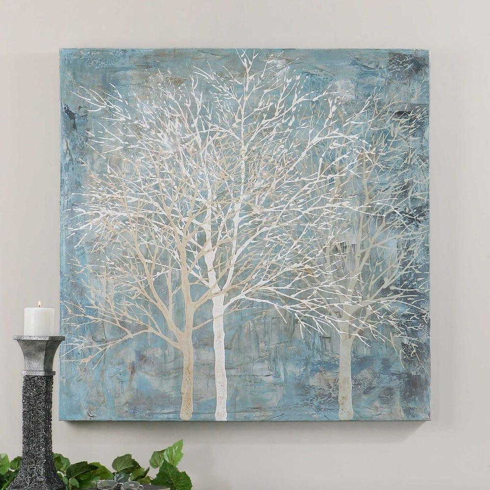 Artmim - UTTERMOST MUTED SILHOUETTE HAND PAINTED CANVAS TABLO