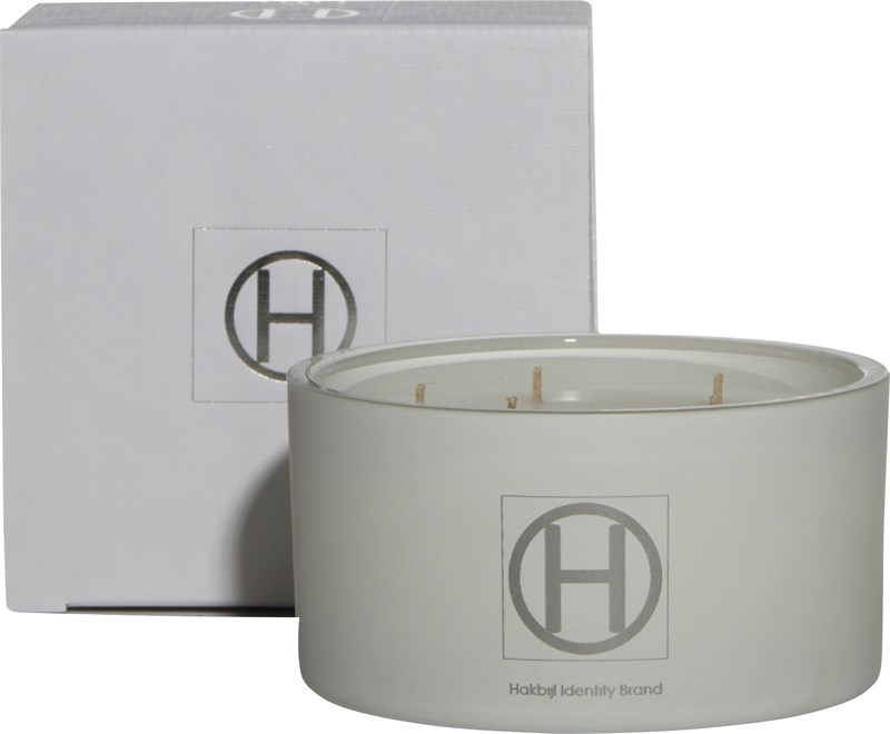 Candle HIB Ghost Matt Black White H8 D15