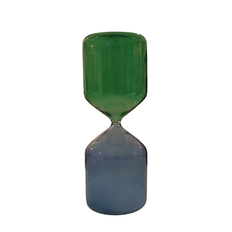 Fancy - Fancy ASS.GLASS SANDTIMER GREEN-BLUE BÜYÜK