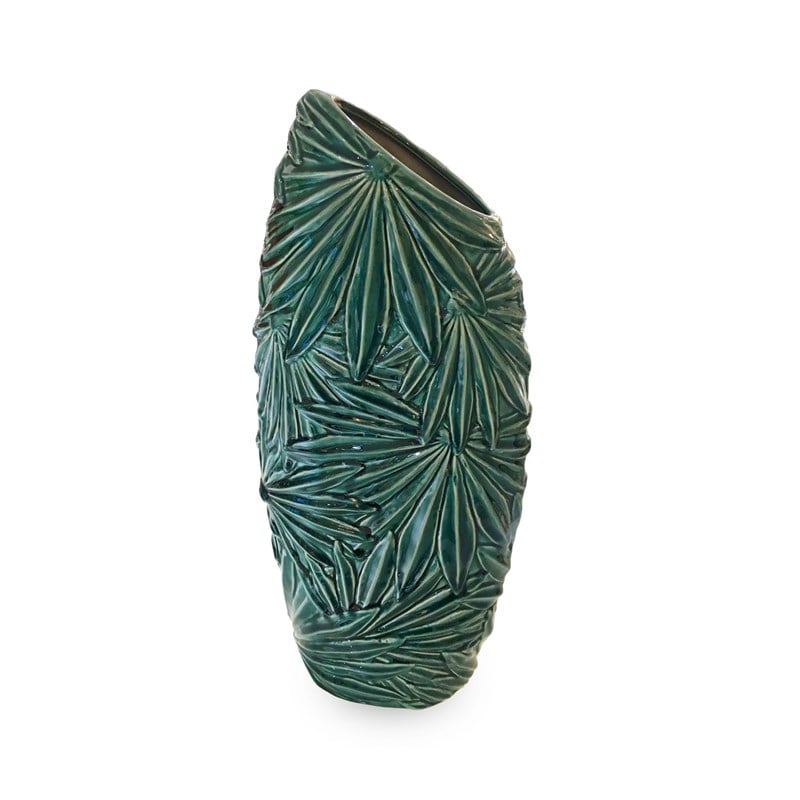 Fancy - Green Ceramic Vase Tropical