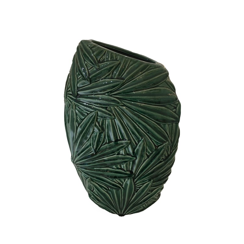 Fancy - Green Ceramic Vase Tropical
