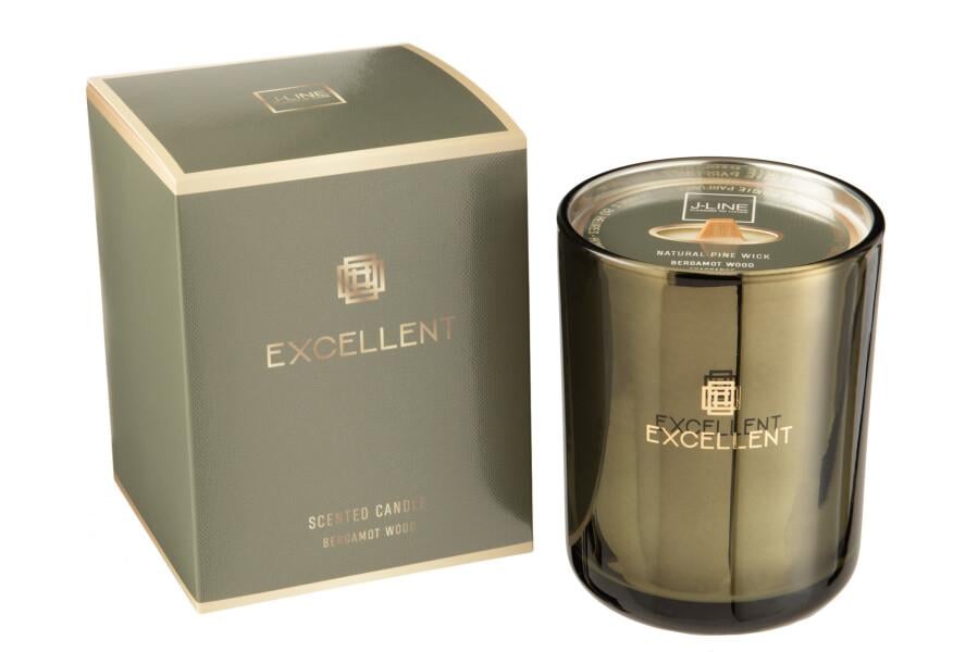 JOLIPA - Candle Excellent Bergamot Wood Green Medium