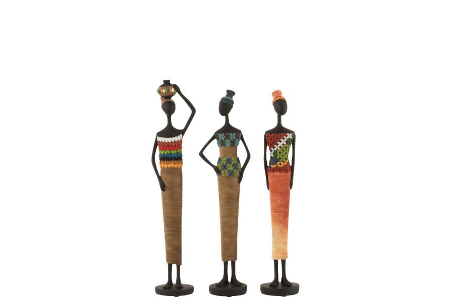 JOLIPA - Jolipa African Figure Poly Mix Set 3