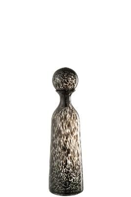 JOLIPA - Jolipa Bottle Decorative Glass Black Large
