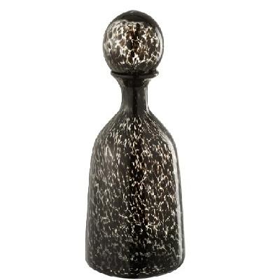 JOLIPA - Jolipa Bottle Decorative Glass Black Small