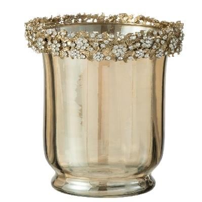 JOLIPA - Jolipa Candleholder Vare Glass Gold/Bronze