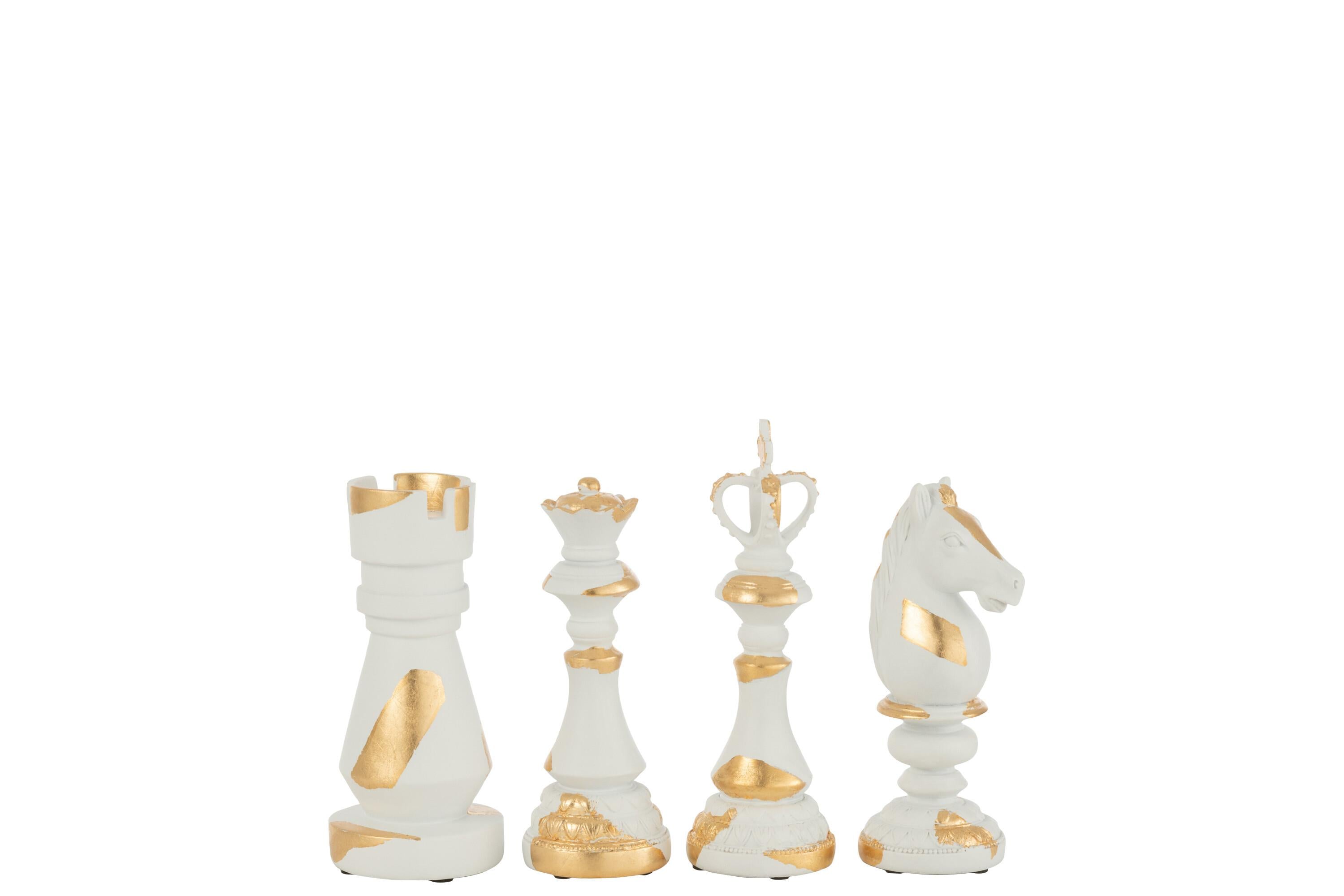 JOLIPA - Jolipa Chess Piece Cream/Gold set 4