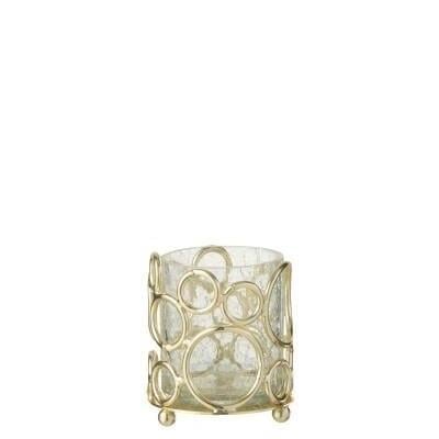 JOLIPA - Jolipa Kyev Glass/Iron Transparent/Gold Small  Mumluk