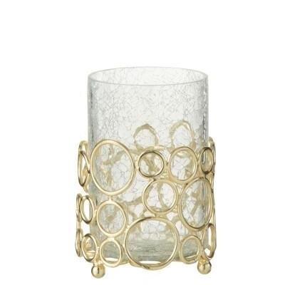 JOLIPA - Jolipa Kyev Glass/Iron Transparent/Gold Medium Mumluk