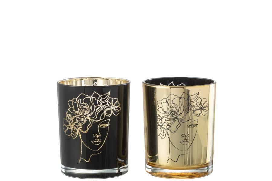 JOLIPA - Jolipa Lady Hair Flowers Glass Black/Gold