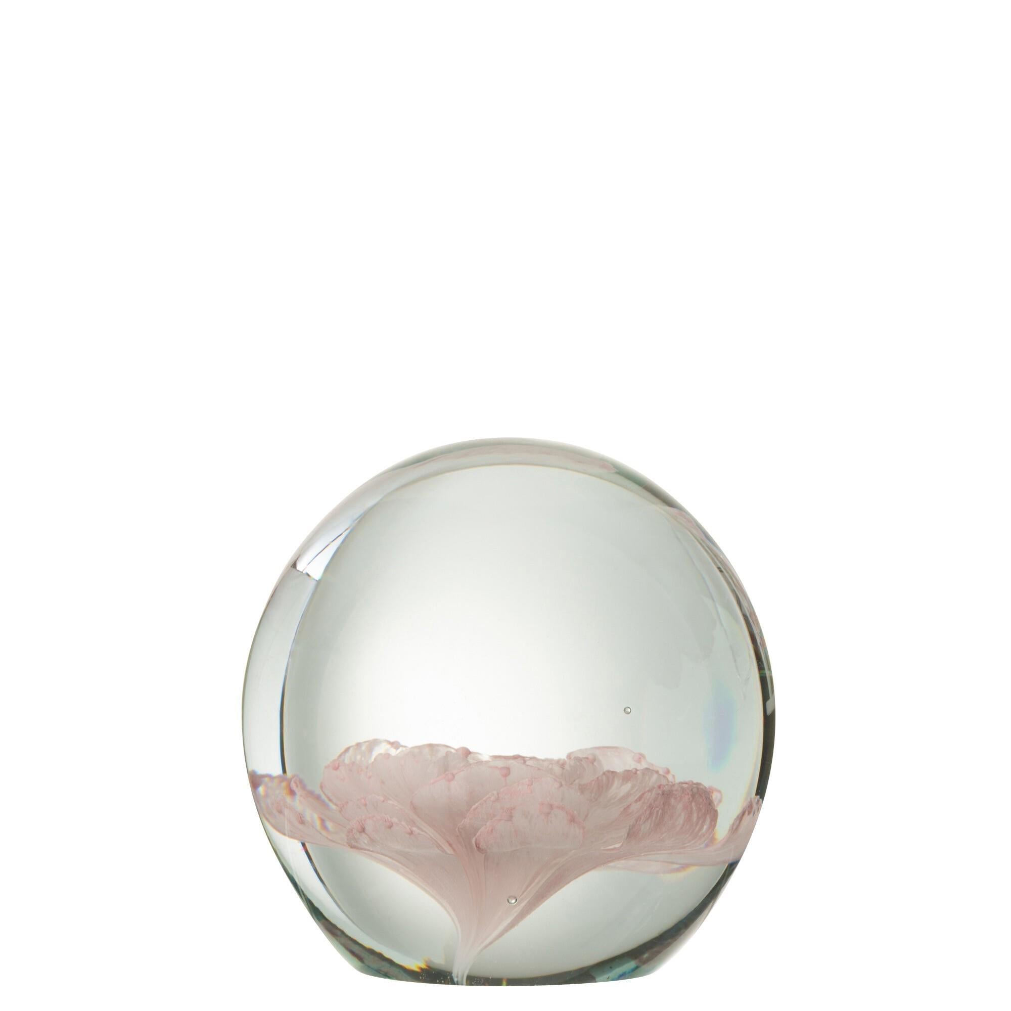 JOLIPA - Jolipa Paperweight Rose Glass Pink Small