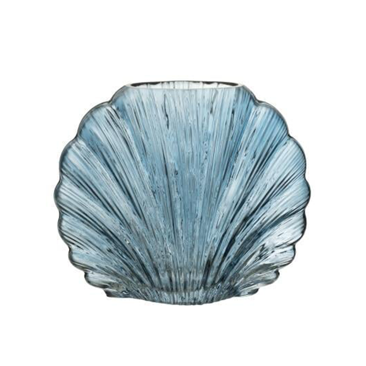 JOLIPA - Jolipa Vase Shell Glass Light Blue Large 