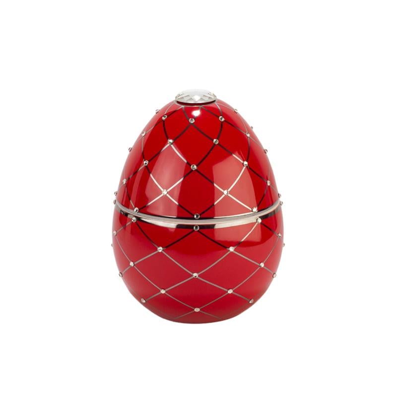 Ladenac - Ladenac Bois De Roussie Candle 200gr Ceramic Red Silver Stripes