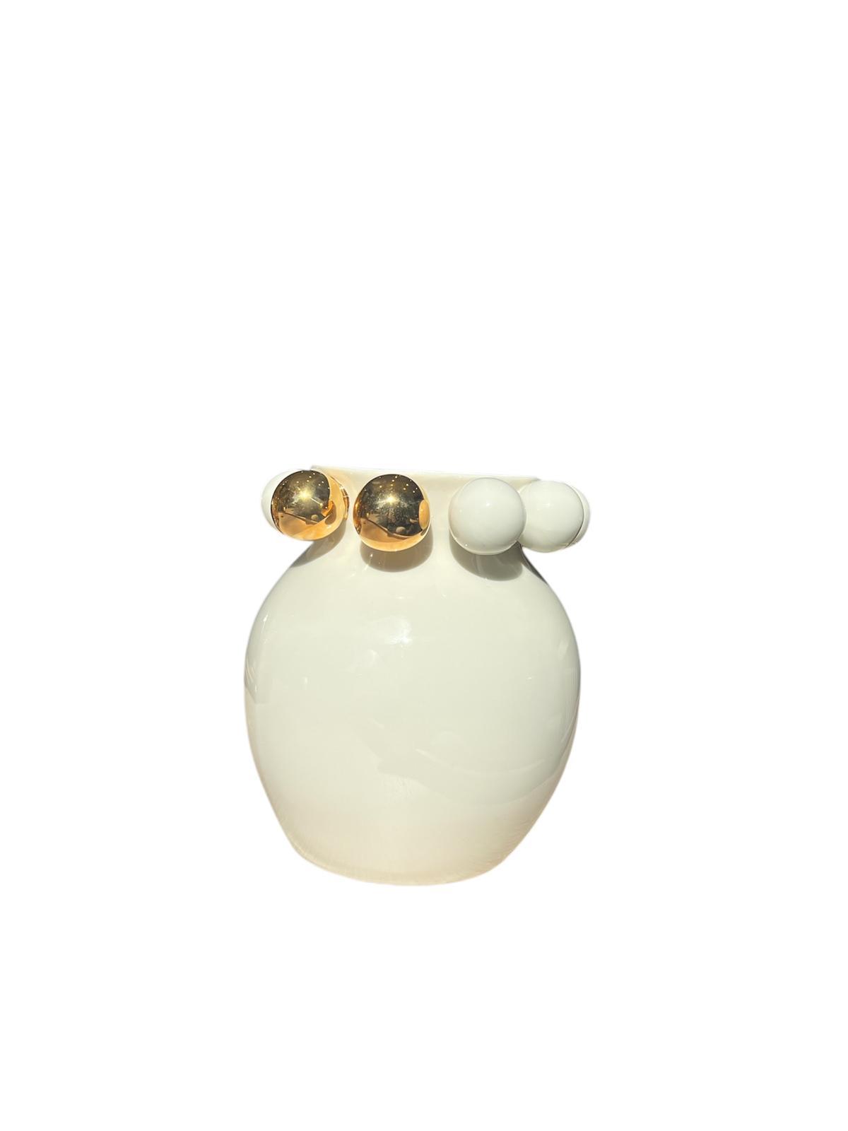 Maji Atelier - MAJİ COSMOS GOLD VAZO 15 CM