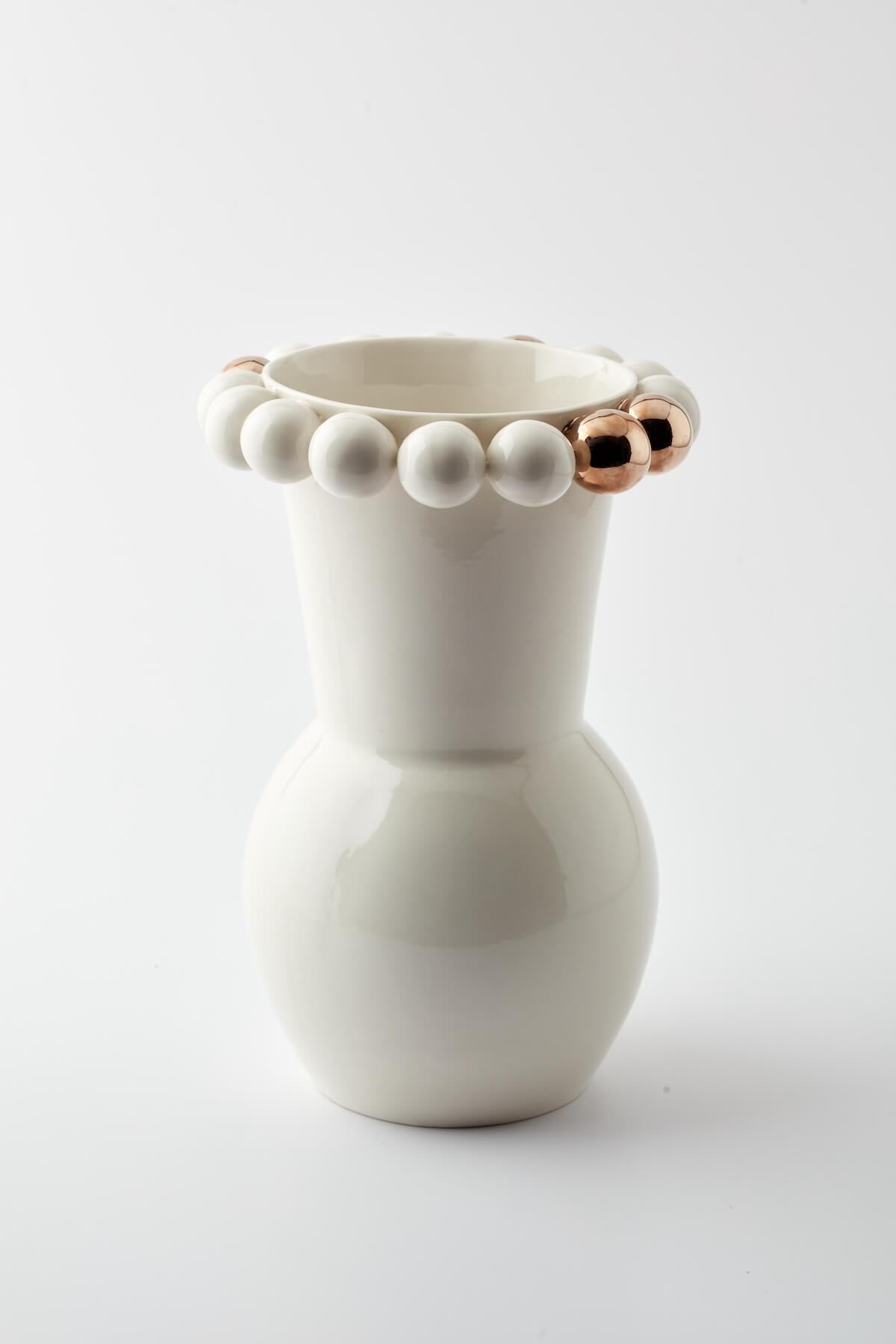 Maji Atelier -  MAJİ COSMOS GOLD VAZO 23 CM 