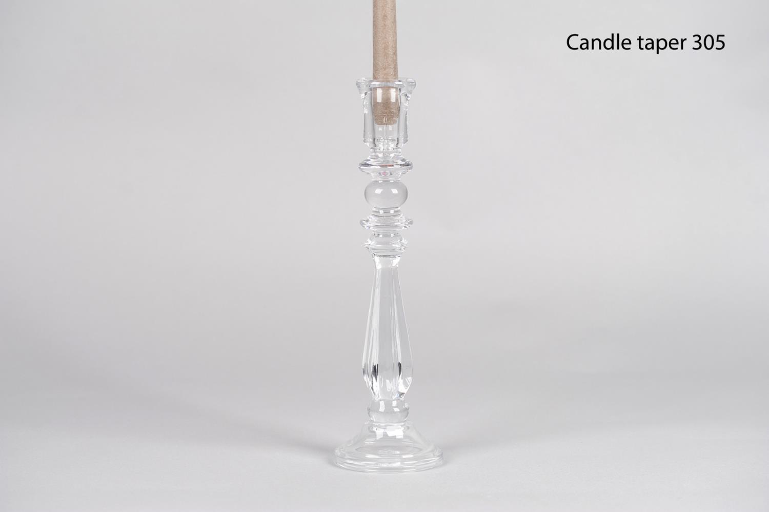 RASTELI - Rasteli Altesse Glass Taper Holder  Medium