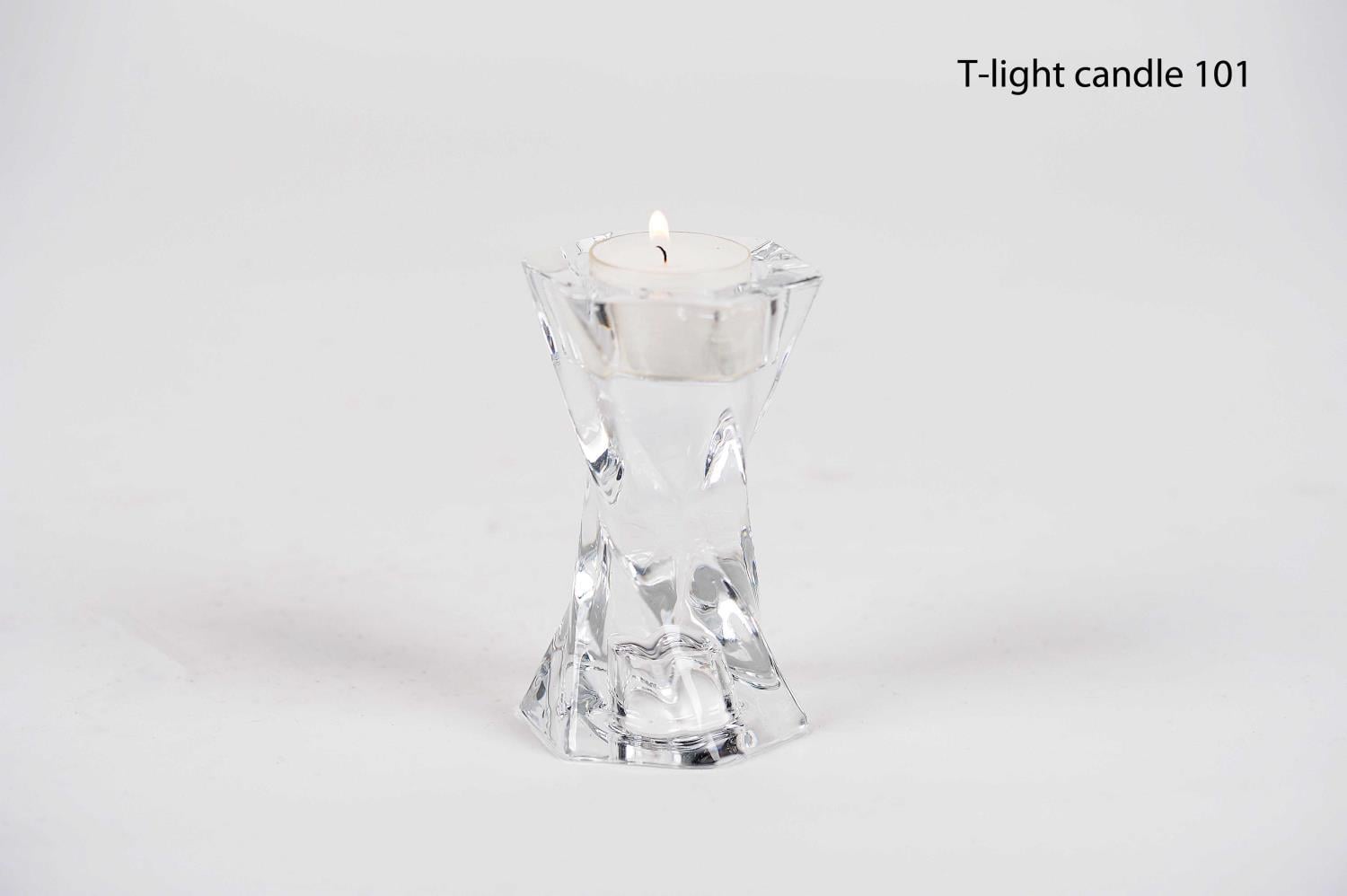 RASTELI - Rasteli Spiral Glass Tealight  Taper Holder 