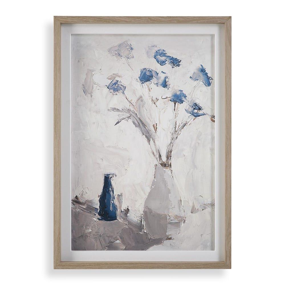 Uttermost - Uttermost Blue Flowers In Vase Framed Print Tablo