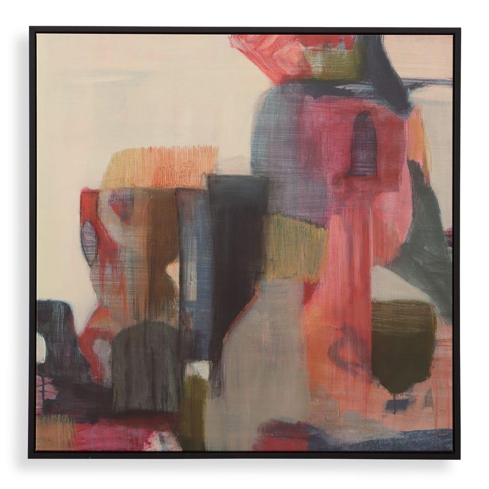 Uttermost - Uttermost Geranium And Ginger Framed Canvas Tablo