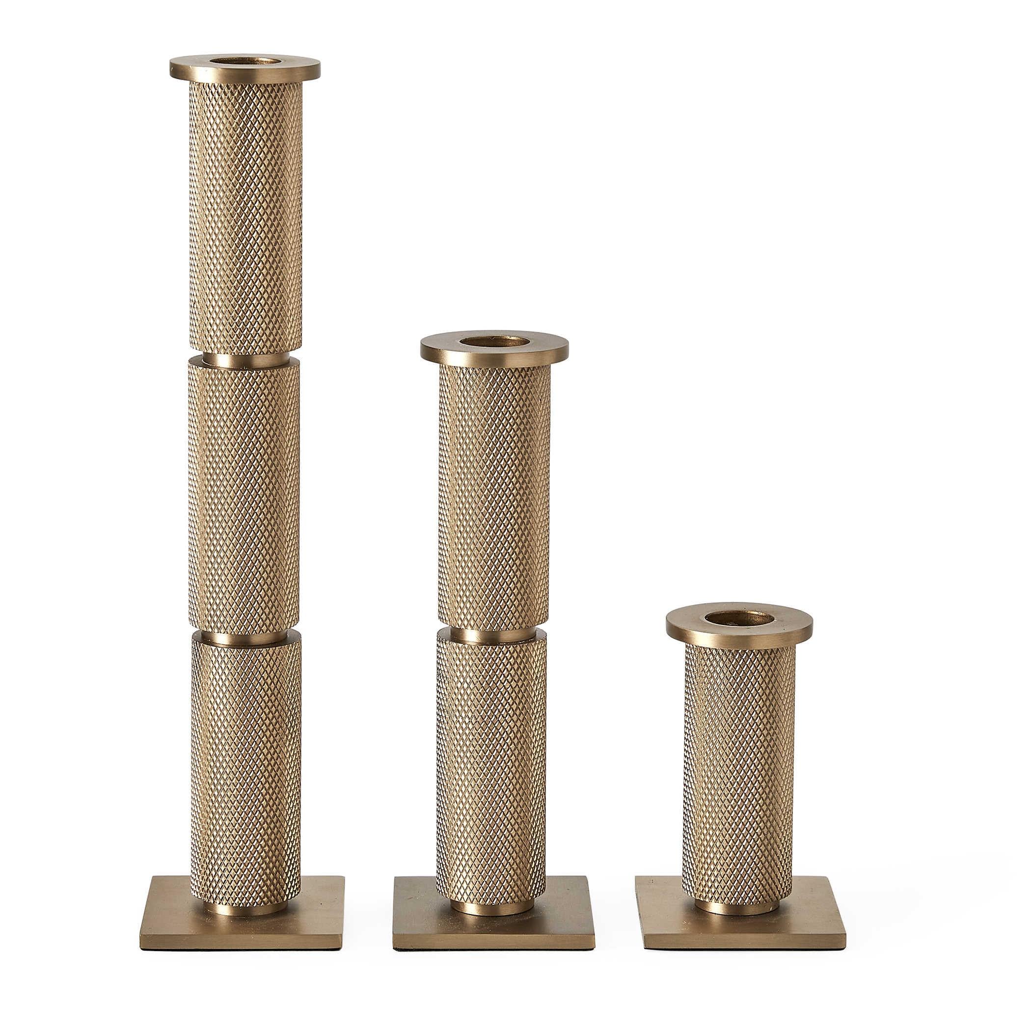 Uttermost - Uttermost Knurled Taper Candleholders Set 