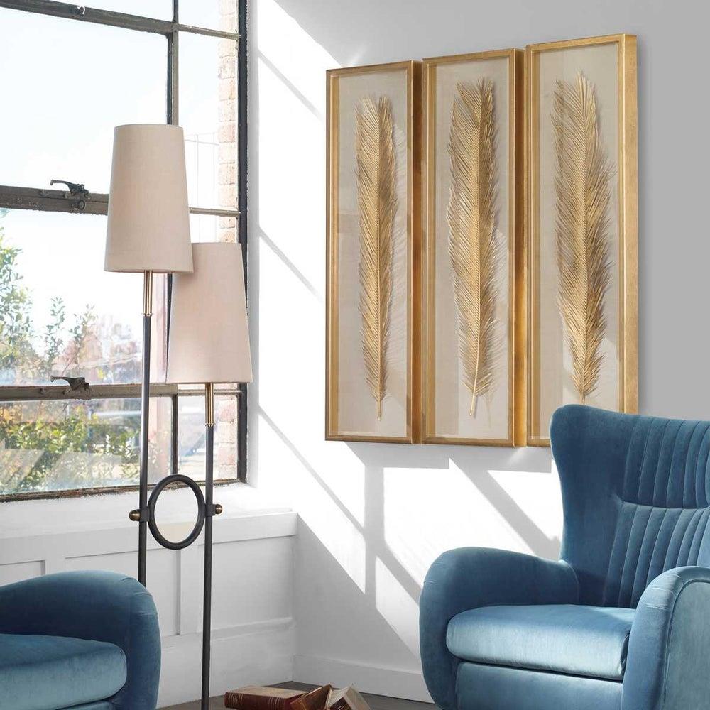 Uttermost - UTTERMOST PALMA SHADOW BOXES TABLO 3'LÜ SET