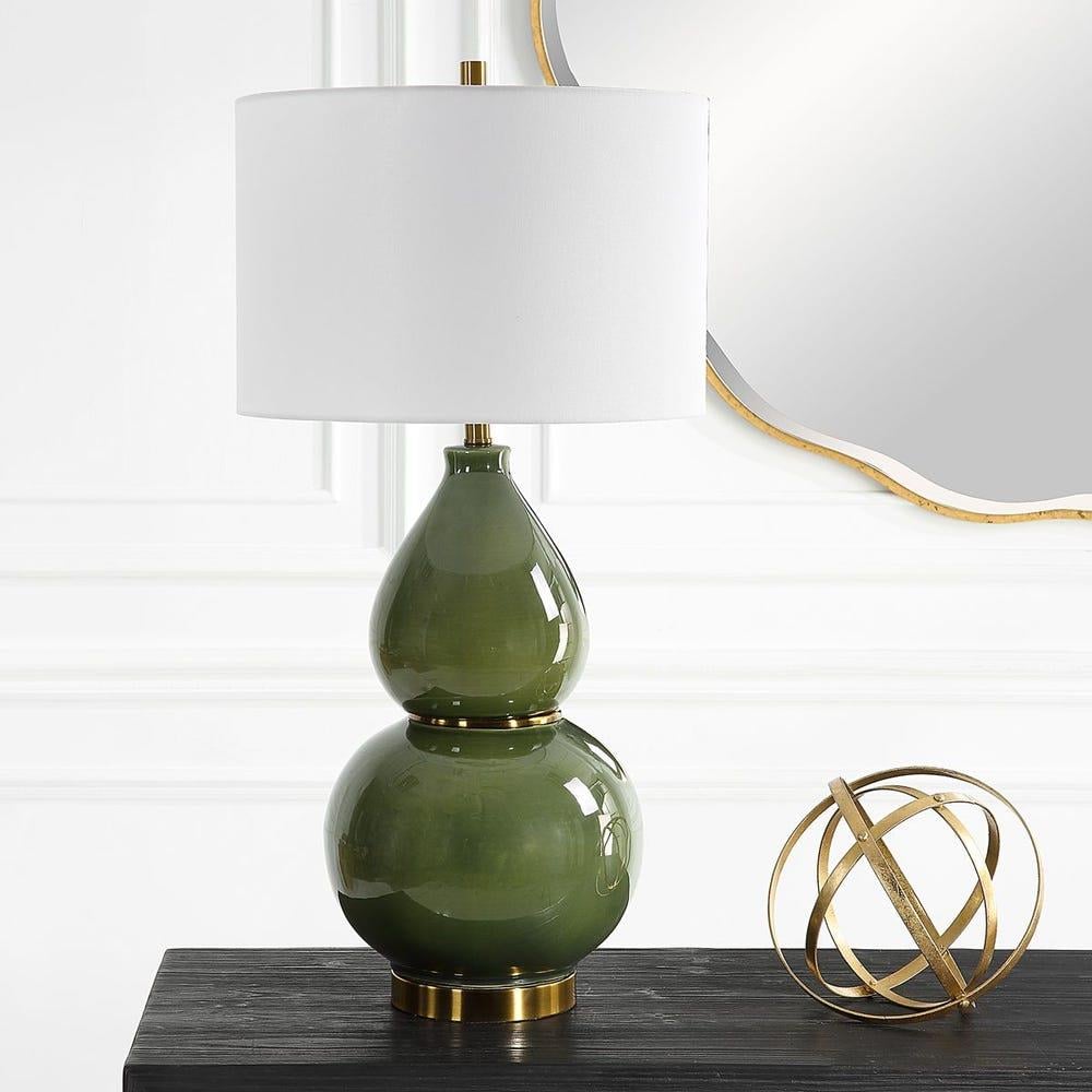Uttermost - Uttermost Yeşil Kabak Masa Lambası