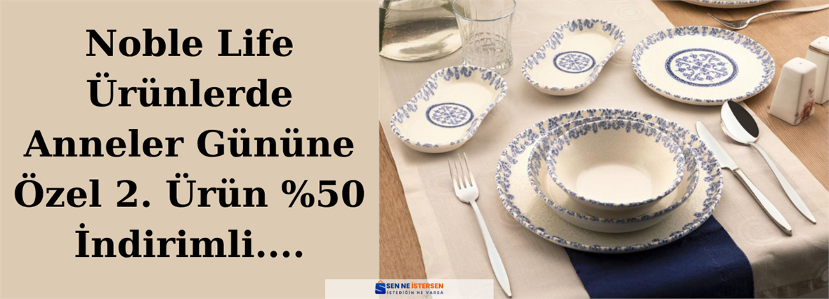 Noble Life Ürünlerde 2. Ürün %50 İndirimli