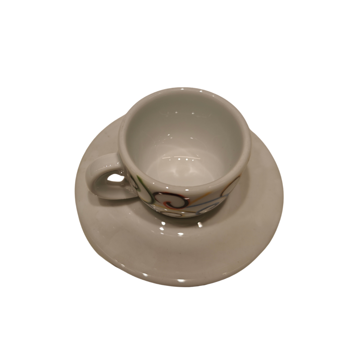 ANCAP Edex ’’Riccioli’’ Porselen Espresso Fincan ve Tabak 