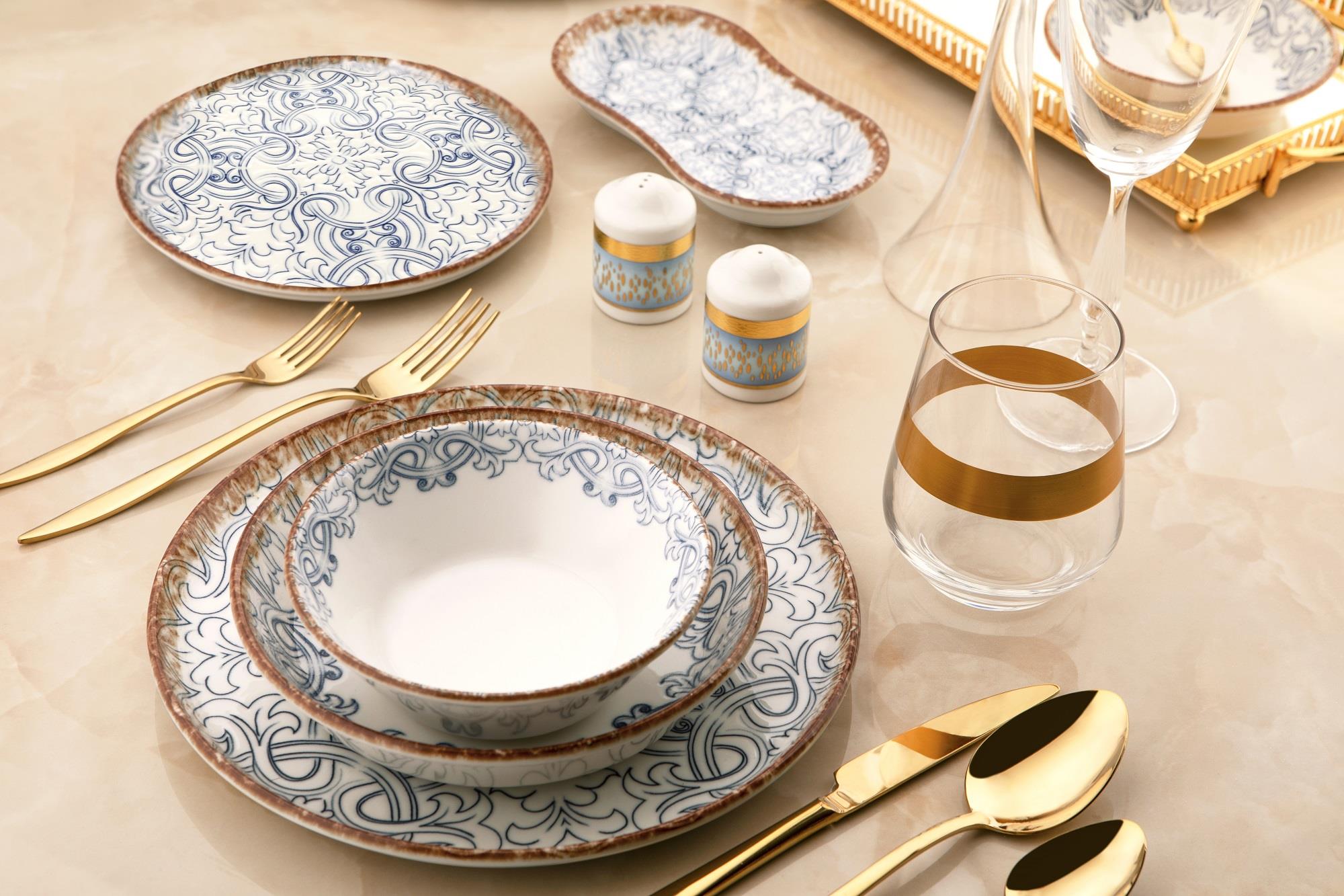 Noble life Bianca 27 Parça Porselen Yemek Takımı