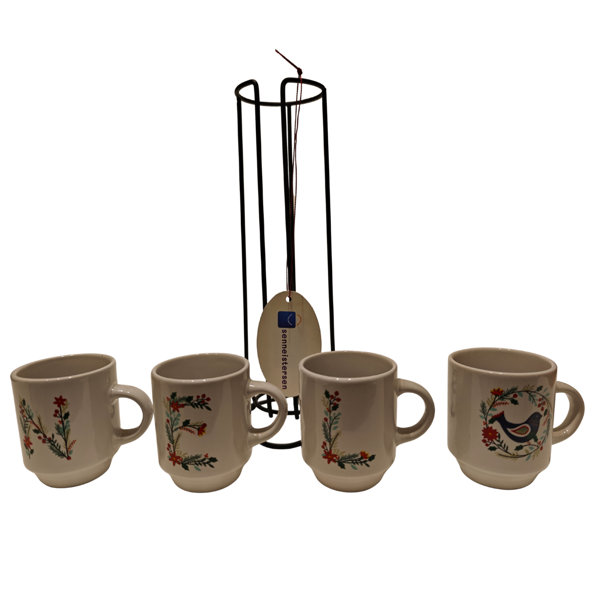 Porselen 4*lü standlı fincan set