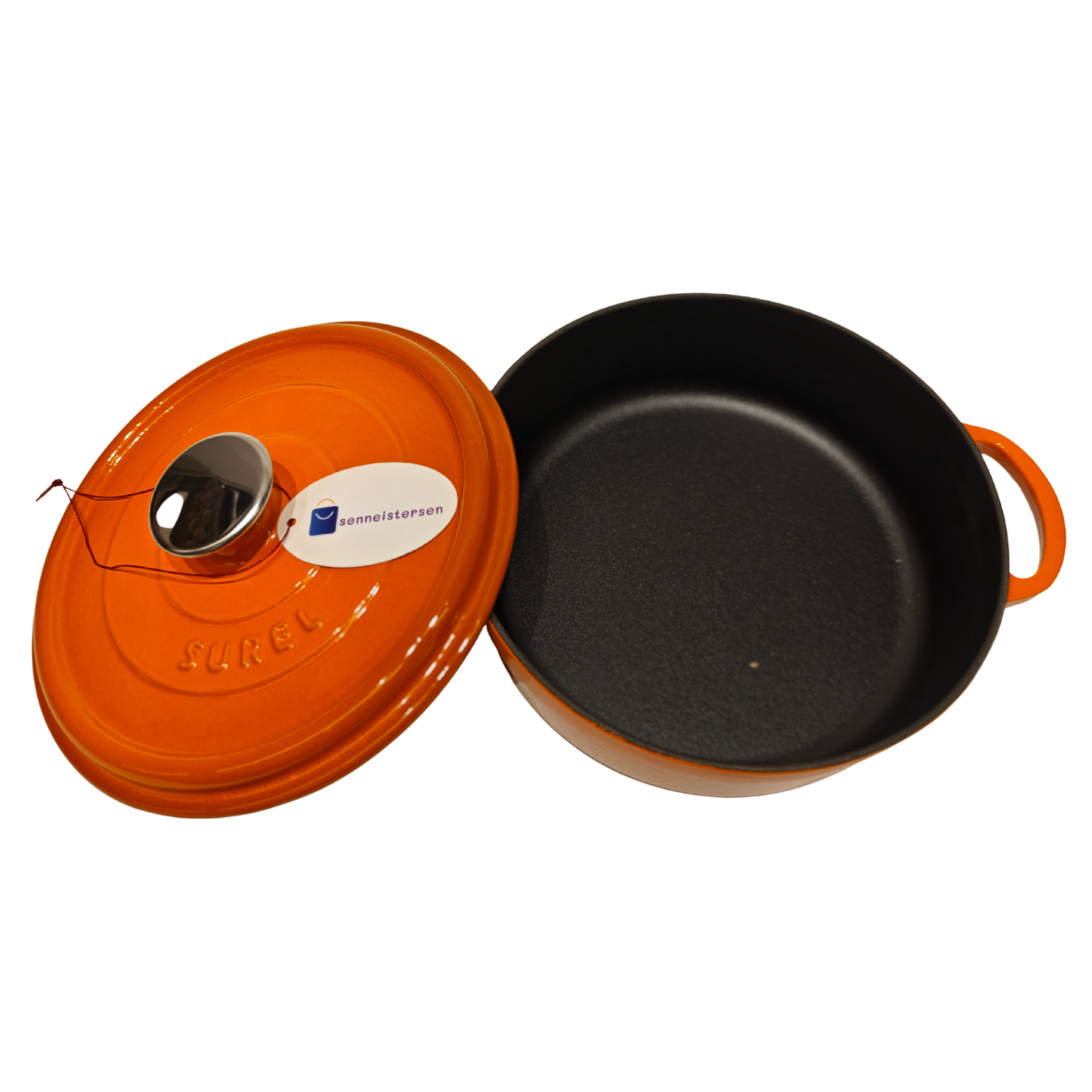 Sürel 24 cm Yuvarlak Sığ Tencere Degrade Turuncu