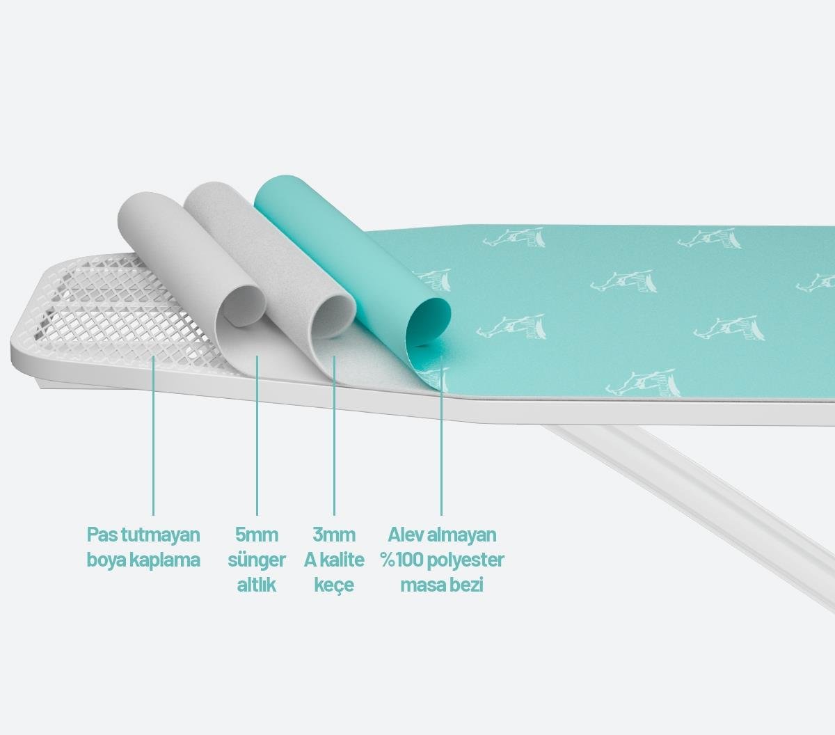 Gazzella SM/GZM 900-D Squad Ev Tipi Ütü Masası