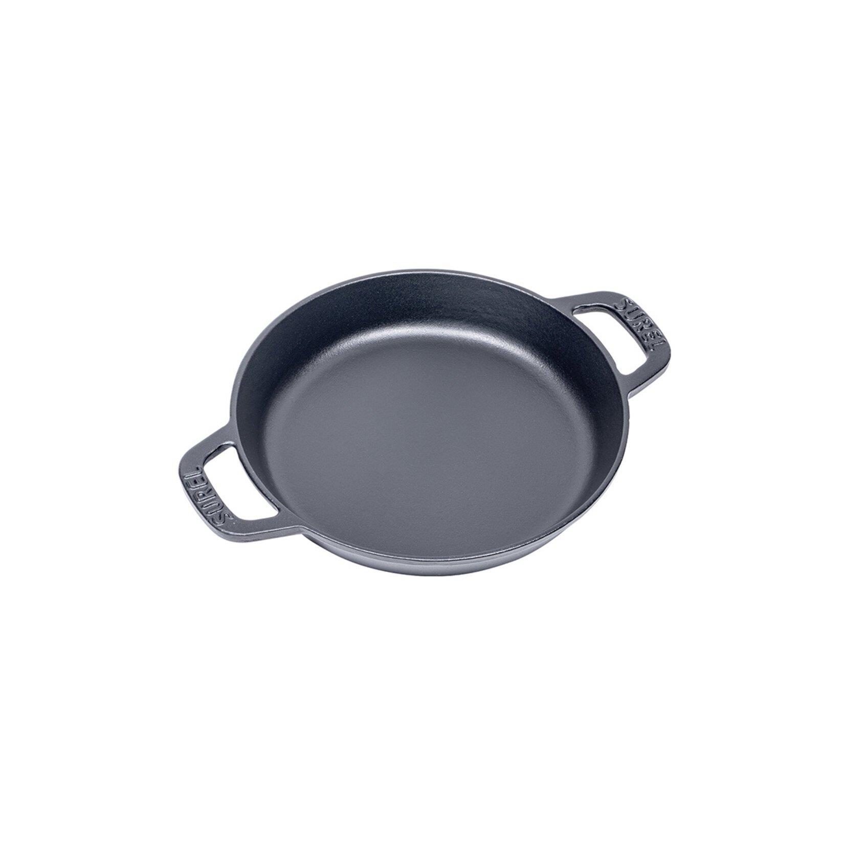 Sürel 18 cm Yuvarlak Düz Sahan Mat Siyah