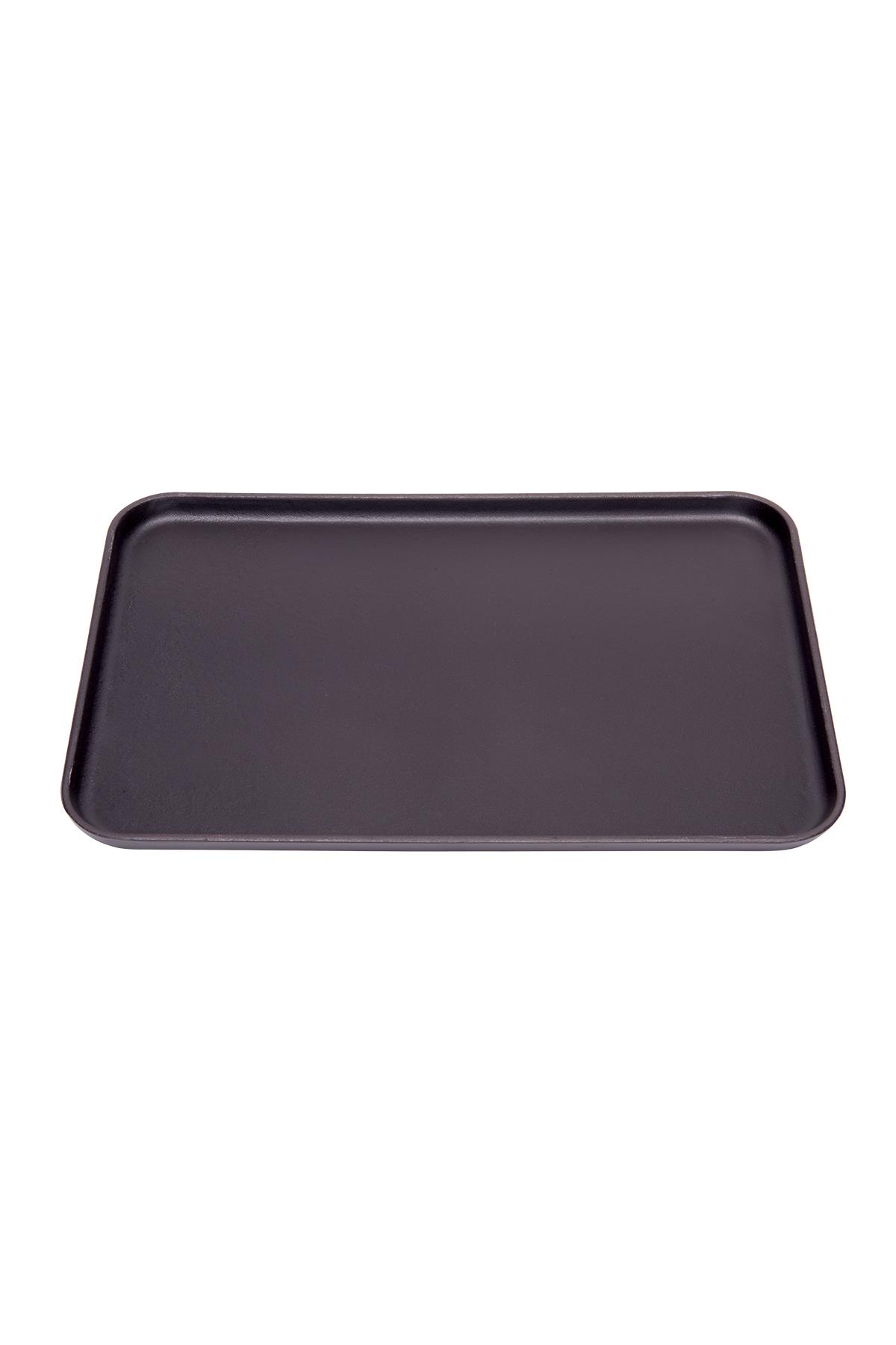 Sürel 20*30 cm Dikdörtgen Düz Sunum Tabak Mat Siyah