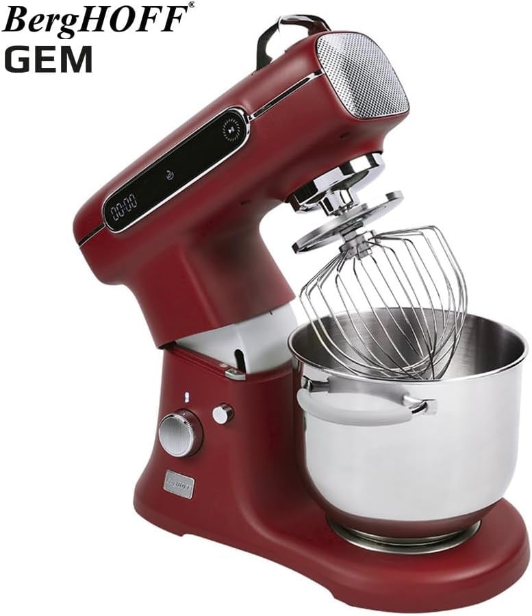 Berghoff 7950012 Gem Retro 1500W 7 lt Hamur Yoğurma Makinesi Kırmızı