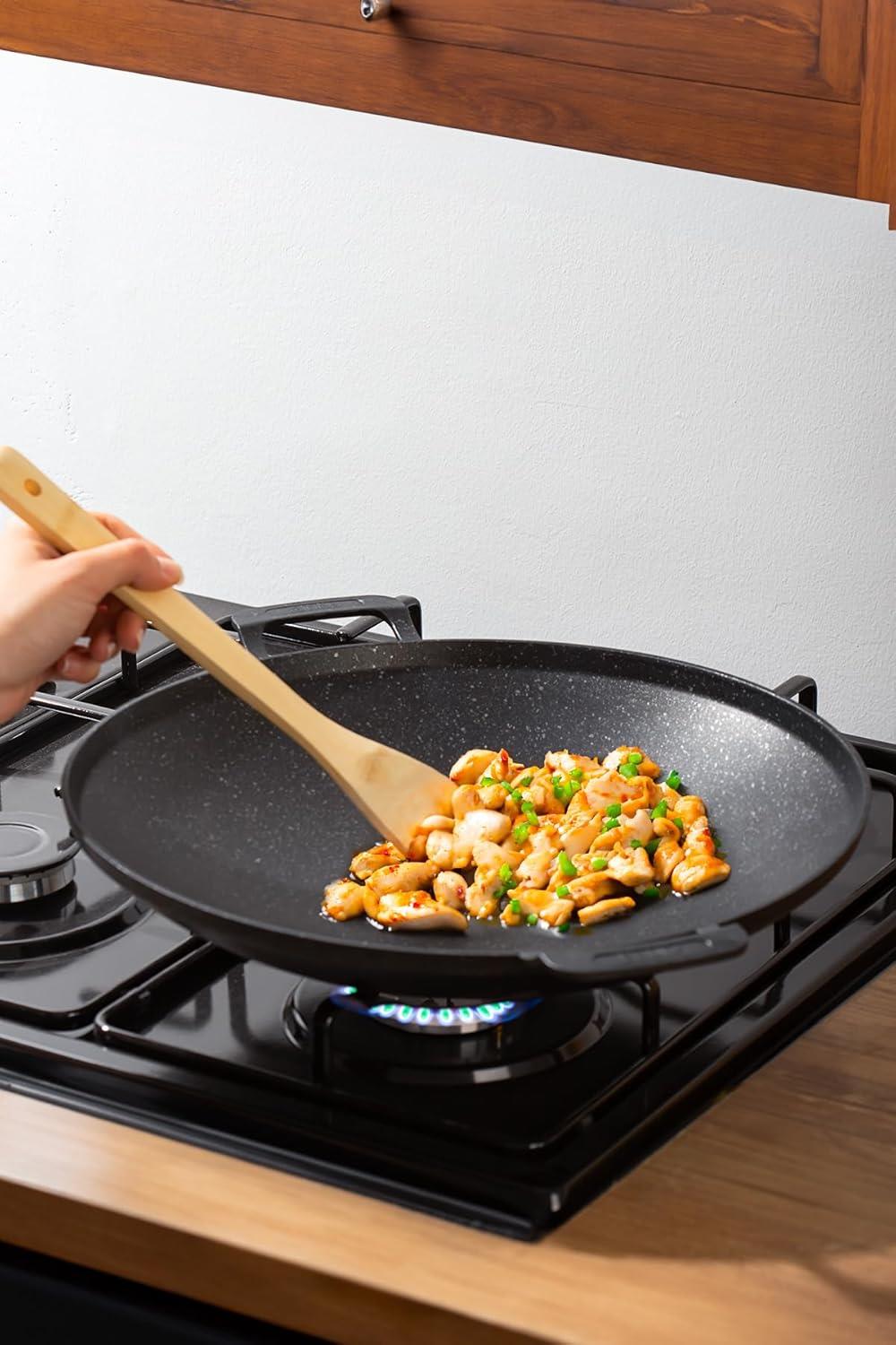 Porfex Çift Yönlü Sac Kavurma ve Gözleme Tavası 34 cm