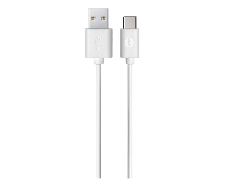 Taks 5DK12B USB-A/USB-C Şarj Kablosu Beyaz 100 cm