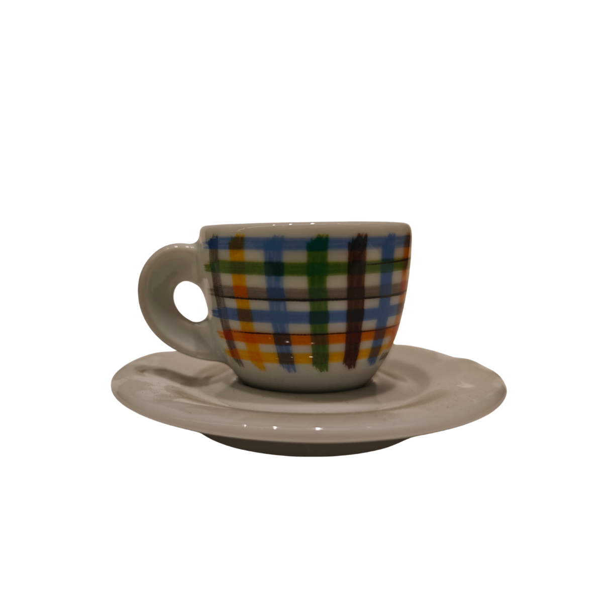 ANCAP Edex ’’Riccioli’’ Porselen Espresso Fincan ve Tabak 