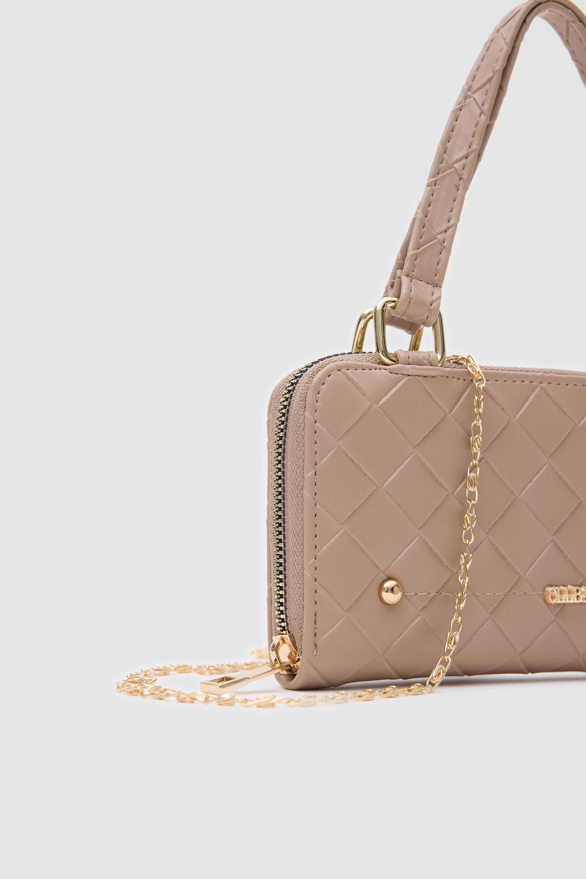 Ollbag Klosa Vizon Renk Çapraz Çanta Cüzdan